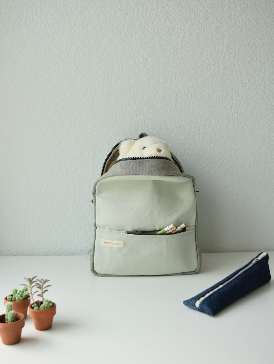 School kit with backpack and pencil case